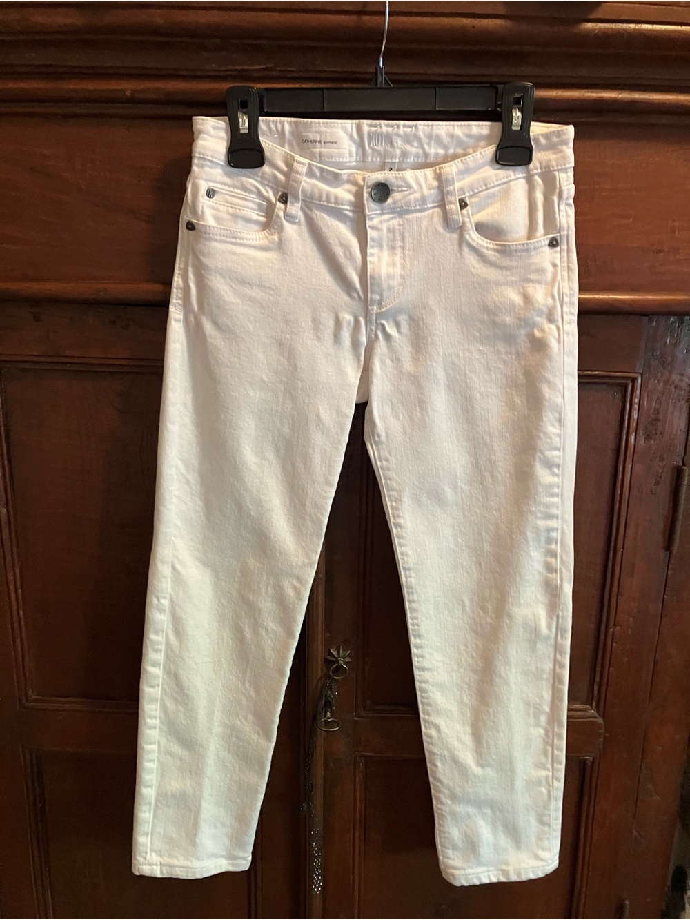 Kut from the Kloth Womens Straight White Jeans